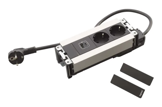 Legrand Incara furniture power module — 250V, IP20 — 654790