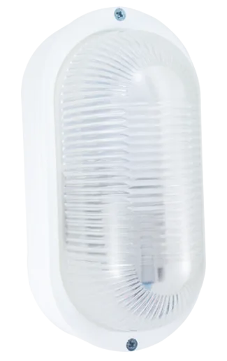 STIEL oval glass bulkhead light 75W – B22 – without guard