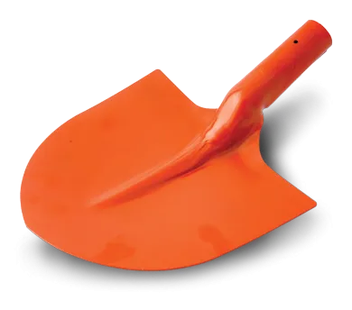 Garden shovel 29 with swan-neck socket