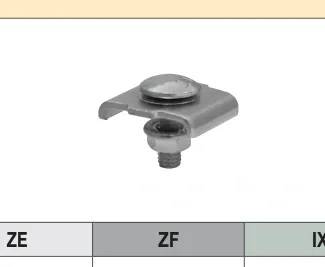 Fixing clamp for mesh wire cable trays on bracket and separator on mesh wire cable trays – GKS 34 — S2