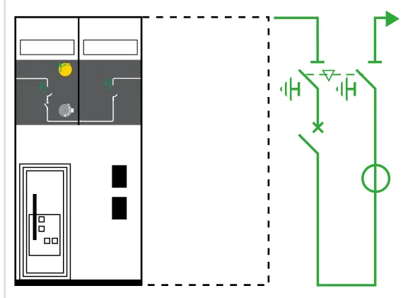 Schneider Electric SM6-24 DM2 — Medium-voltage (MV) switchgear cubicle — Double-disconnection circuit breaker