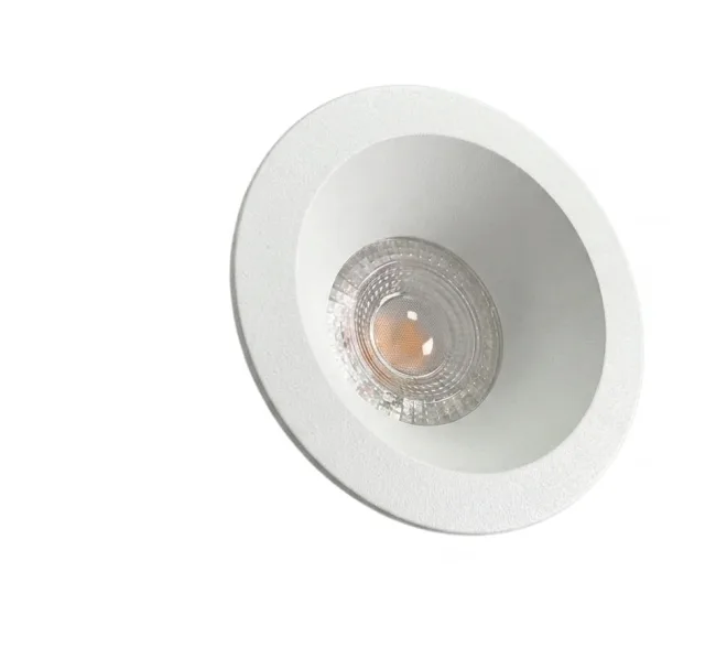 LUMOS flat round MONO white recessed spotlight trim