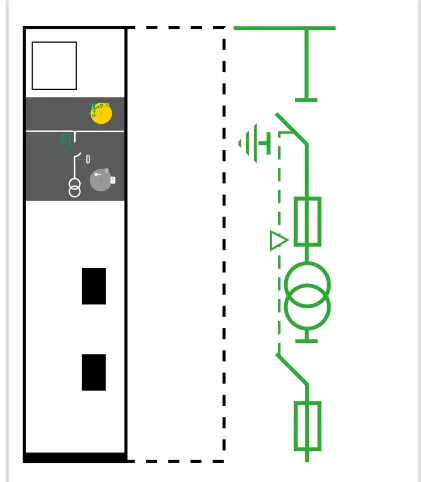 Cellule moyenne tension (MT) Schneider Electric SM6-24 CM — Mesure de tension — neutre à la terre