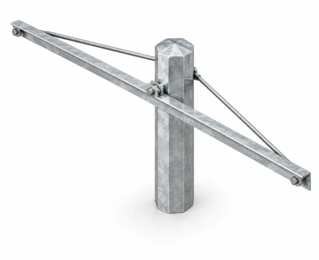 Galvanised single anchoring crossarms — HS