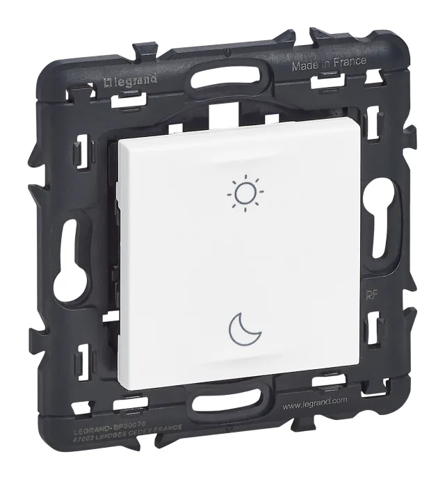 Commande Lever/Coucher sans fils, sans pile Self-e Mosaic with Netatmo – blanc — Legrand