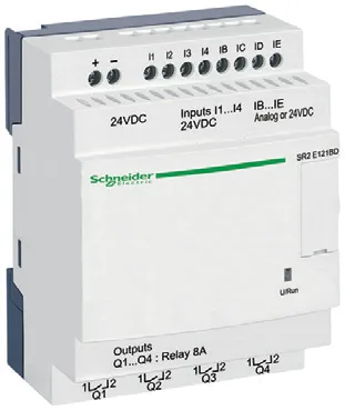 Zelio Logic SR2/SR3 SR2E121BD smart relay – 12 I/O – 24 V DC