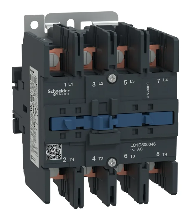 Contacteur TeSys Deca LC1D800046M7 — 4P, 125 A AC-1, commande 220 V CA, 50/60 Hz