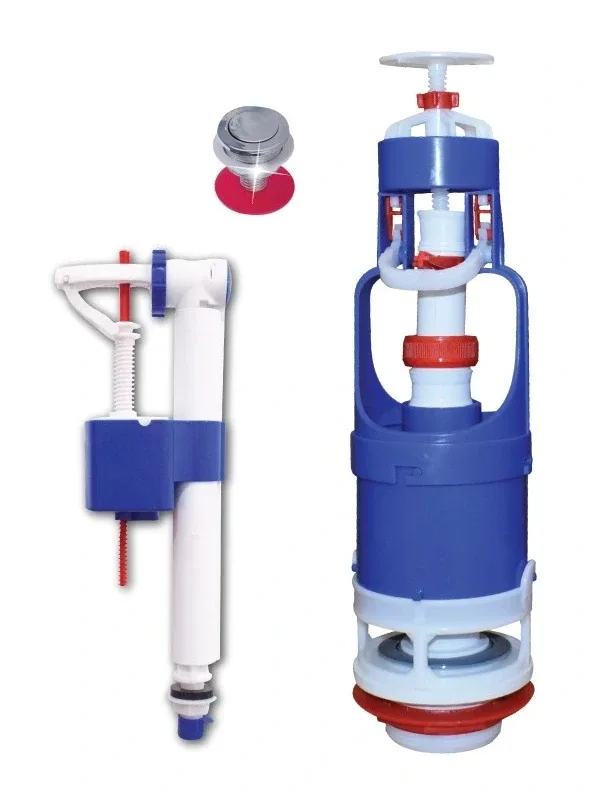Flush mechanism push-button Bella with float valve compact bottom inlet — EJIM JWC2115