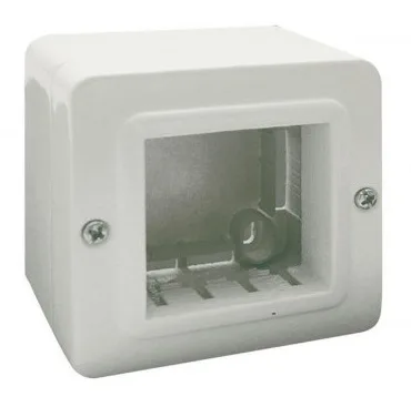 Boite apparente 2 modules blanc — SOMEF 44QC02