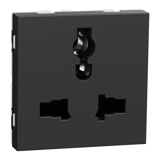 New Unica NU308454 multistandard socket — anthracite