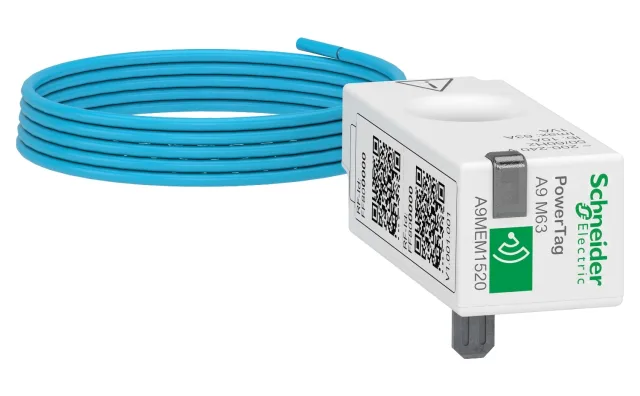 PowerLogic PowerTag Energy A9MEM1520 wireless energy sensor – M63 – 1P+wire – 63 A