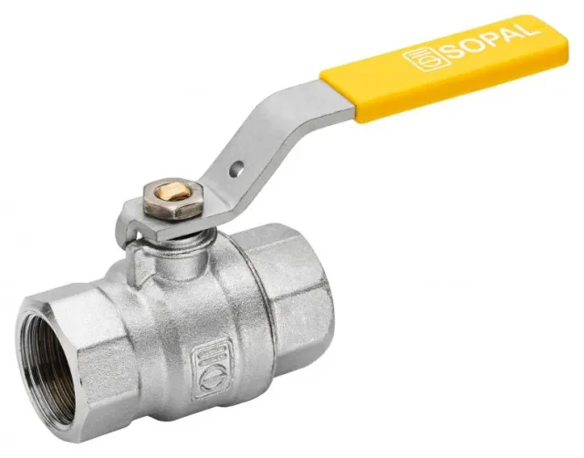SOPAL — Female-female gas ball valve with lever — 01BQA03
