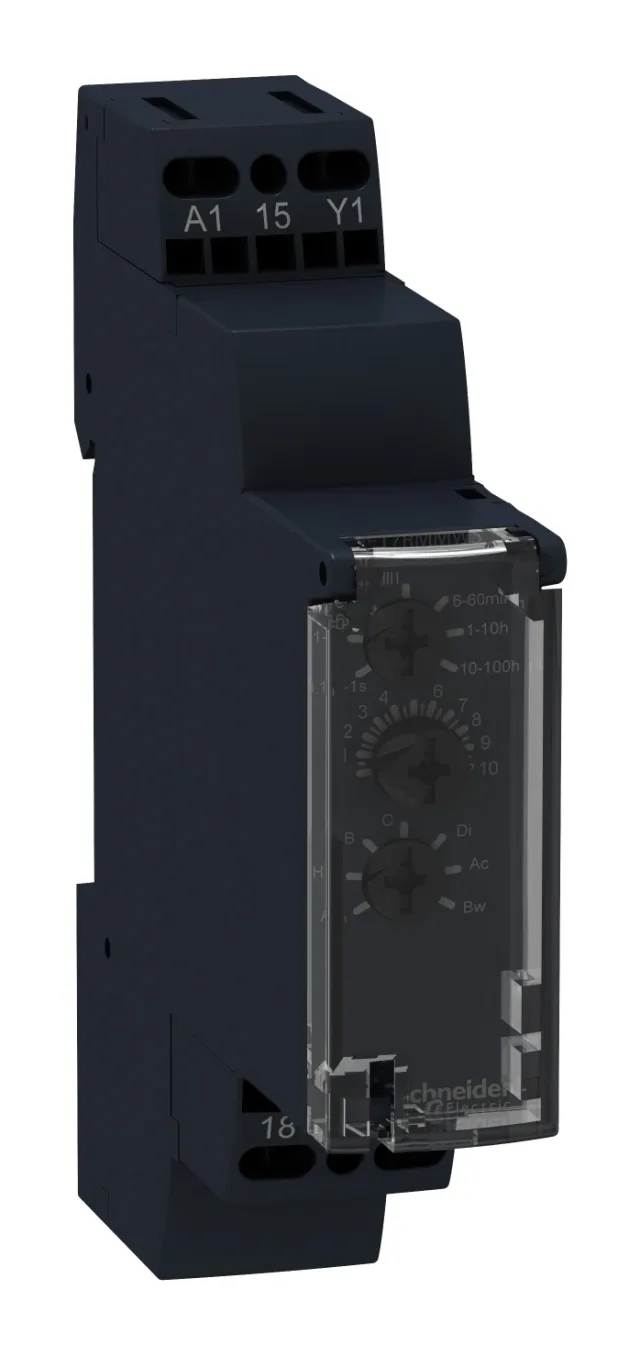 Modular timing relay RE17RMMW — 12…240 V AC/DC