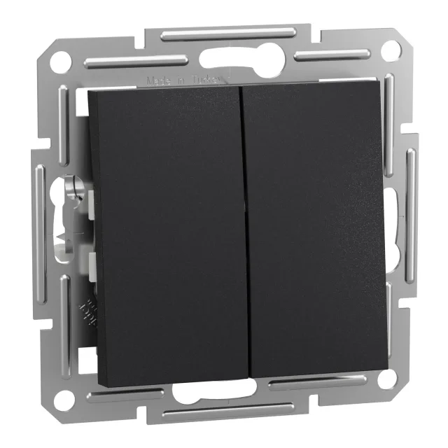 Asfora EPH1100171 double push button — anthracite