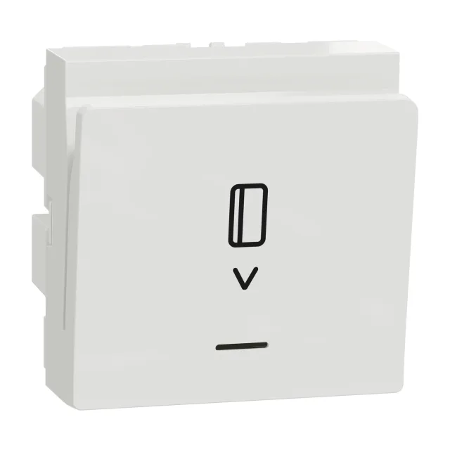 New Unica NU354018 electronic card switch — white