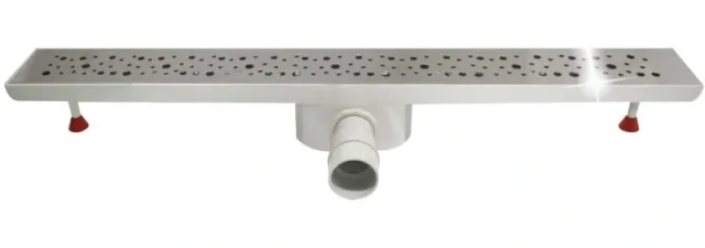 Walk-in shower channel drain stainless steel L76 Bubble 316L — EJIM JSB1018