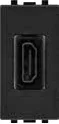 Prise HDMI noir carbone STIEL ALPHA