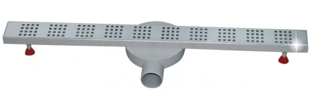 Shower channel drain stainless steel-Slim adjustable L700 square 316L — EJIM JSB1045