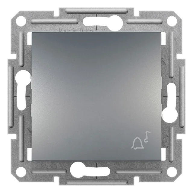 Asfora EPH0800162 push button with bell symbol — steel