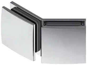 135° glass-to-glass clamp for shower screens — SOPAL