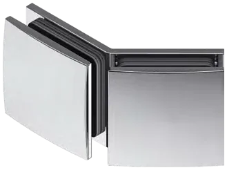 135° glass-to-glass clamp for shower screens — SOPAL