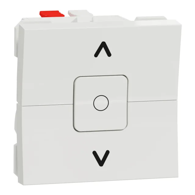 New Unica NU320818 roller blind switch — white