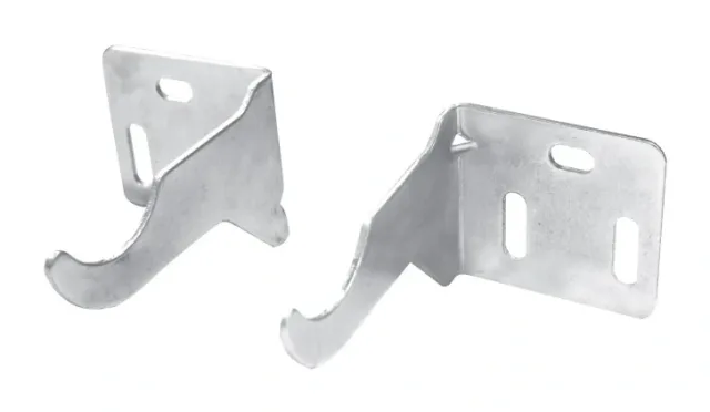Pair of screw-fixed radiator brackets epoxy white — EJIM JCA4019