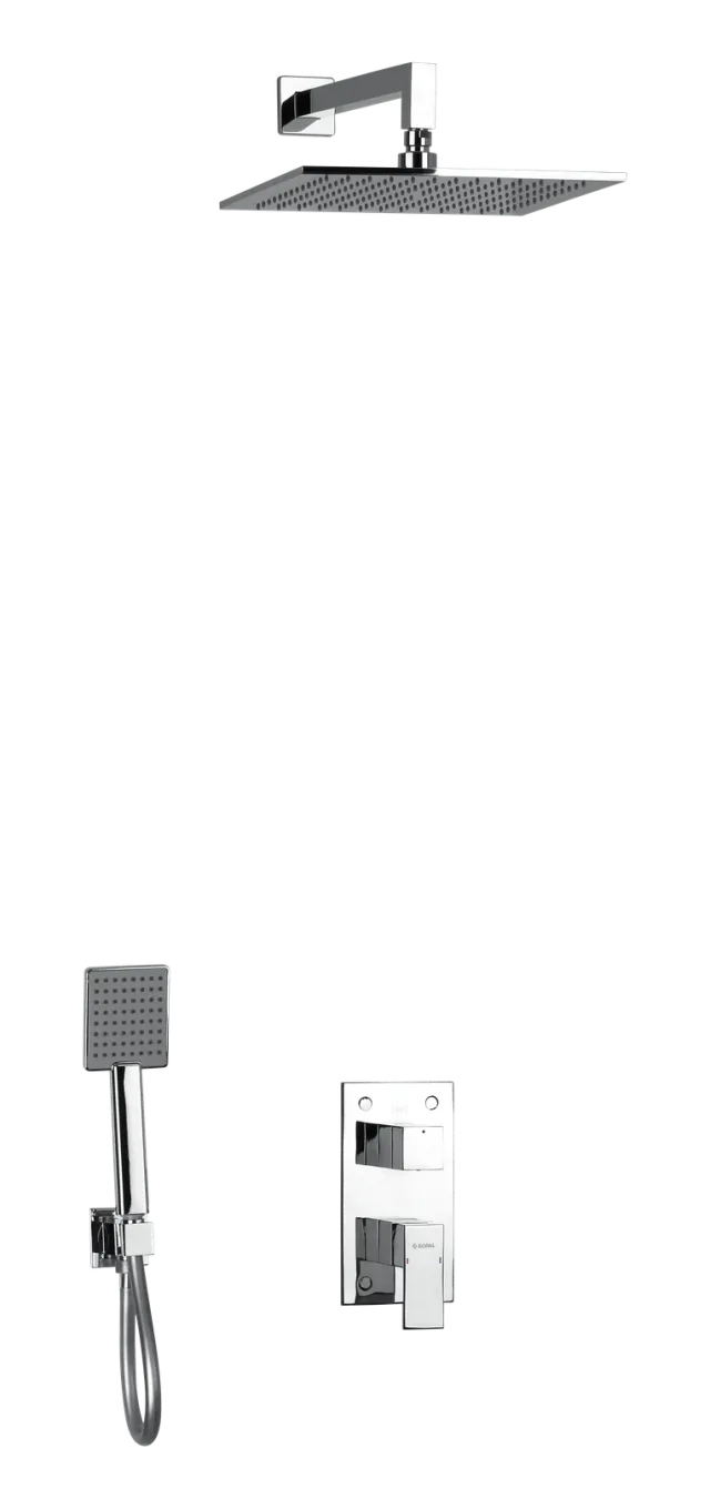 Shower mixer concealed with wall rain shower El Jem — SOPAL 06FFA04