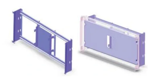 Accessoires et pièces de rechange Grafi 9 Largeur 910 mm — panneau plein opaque