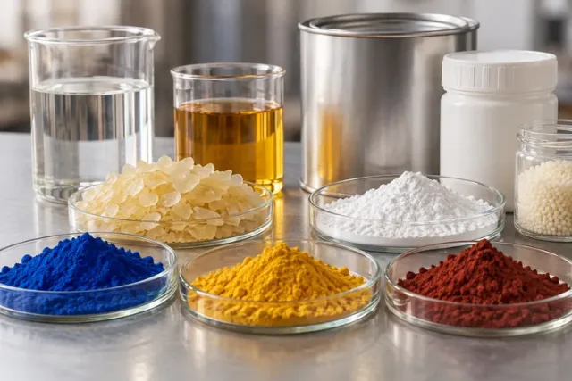 Range selection: Raw materials for paints