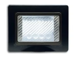Plaque etanche encastree rectangulaire 3 modules S44 gris fonce — SOMEF 44SP03GLS