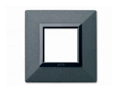 Plate ZAMA 44 square graphite 2 modules — SOMEF 44PK22GF