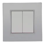 Decorative wall plate BELLA square matt silver — SOMEF 43P32AO