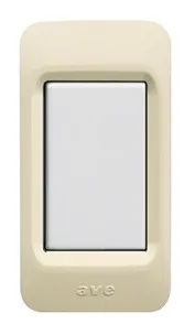 Plate for aluminium profile ivory 1 module — SOMEF 45PF1BP