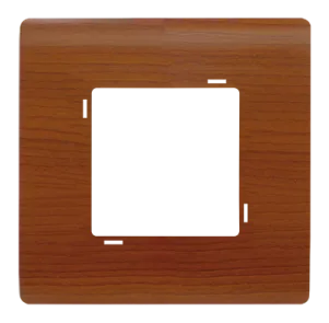 Decorative wall plate SERENA square wood mahogany — SOMEF 43PLS32WR