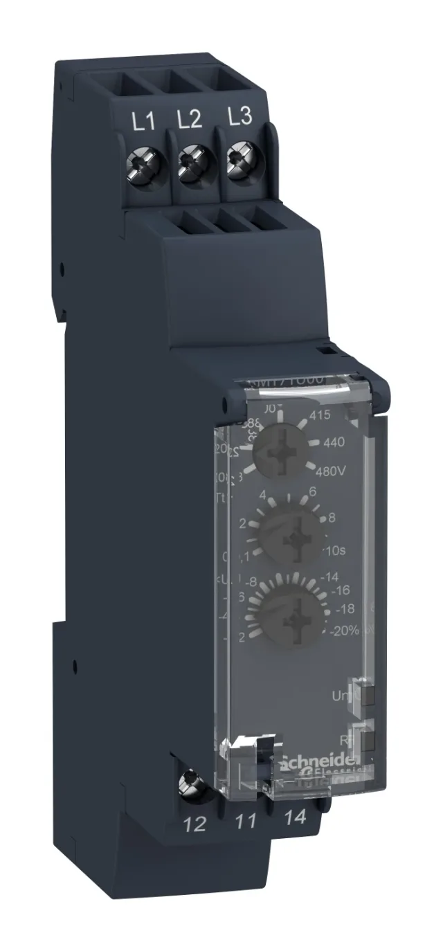 Relais de contrôle triphasé RM17TA00 — 208...480 V AC — Schneider Electric