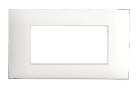 Plate YOUNG 44 rectangular white 4 modules — SOMEF 44PJ04B