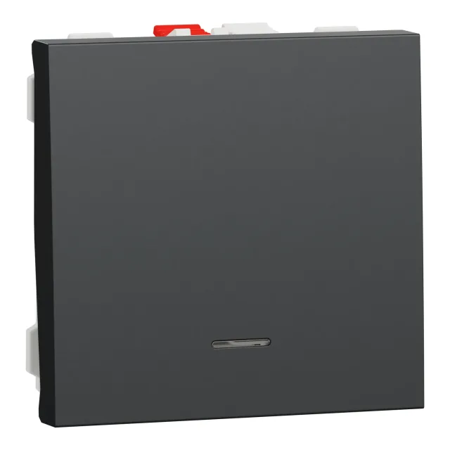New Unica NU320654N no push button with locator lamp — anthracite