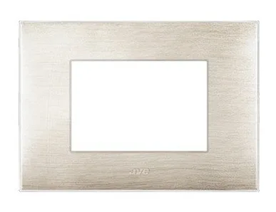 Plate YOUNG 44 rectangular beige 3d 3 modules — SOMEF 44PJ03BEG/3D