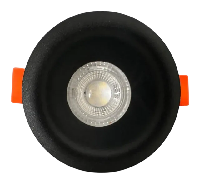 Support de spot LUMOS rond bombé MONO noir