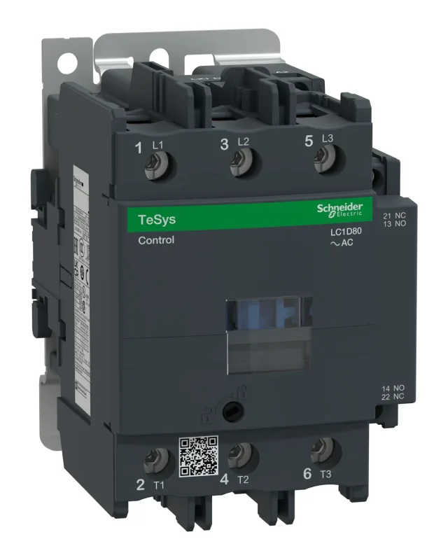 TeSys Deca LC1D80Q5 contactor — 3P, 80 A AC-3/AC-3e, 380 V AC, 50 Hz control