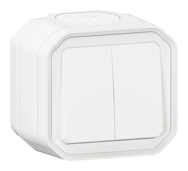Legrand Plexo double lighting control — 10A, 250V, White — 069755L
