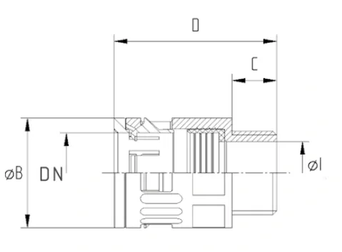 Quick-coupler connectors in polyamide — straight male thread 5012 / 5011