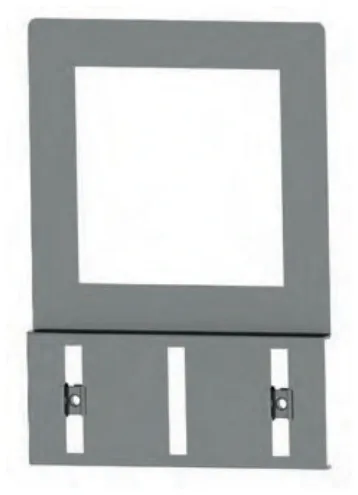 Internal modularity — Cable duct bracket for square measurement instruments
