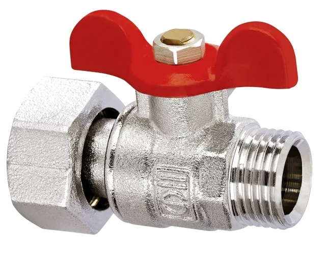 SOPAL — Ball valve male swivel nut with butterfly handle — 01G0A03