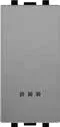 STIEL ALPHA 16AX 250V two-way switch with indicator matt grey