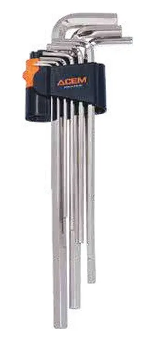 Jeu de clés mâles Extra longue — 123001