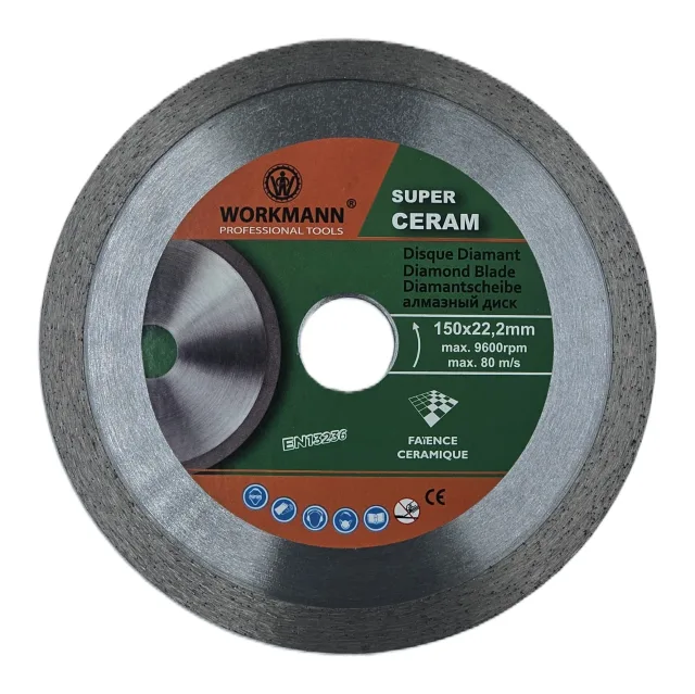 Workmann Super Ceram diamond blade — 150×22.22