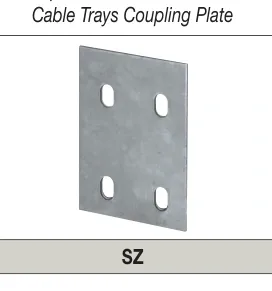 Cable trays coupling plate