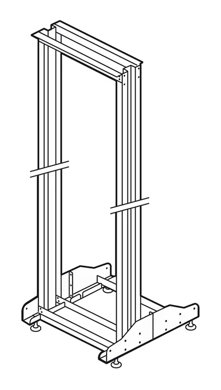 Bâti-rack 19pouces 2 montants capacité 42U – 1965x550x640mm — Legrand